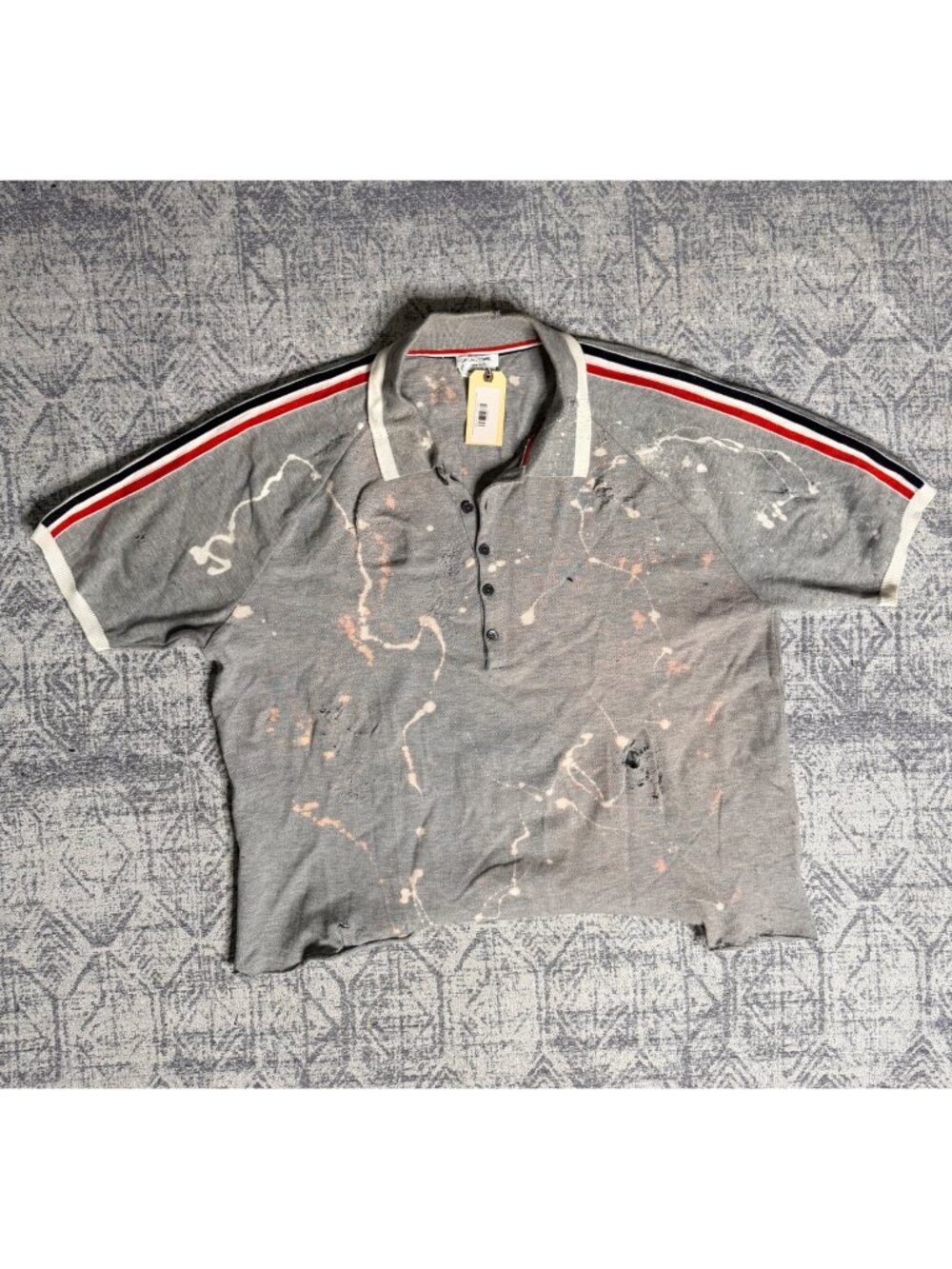 Thom Browne NY x Dro Lab Custom 1/1 Reworked Thom Browne Short Raglan Sleeve Pol